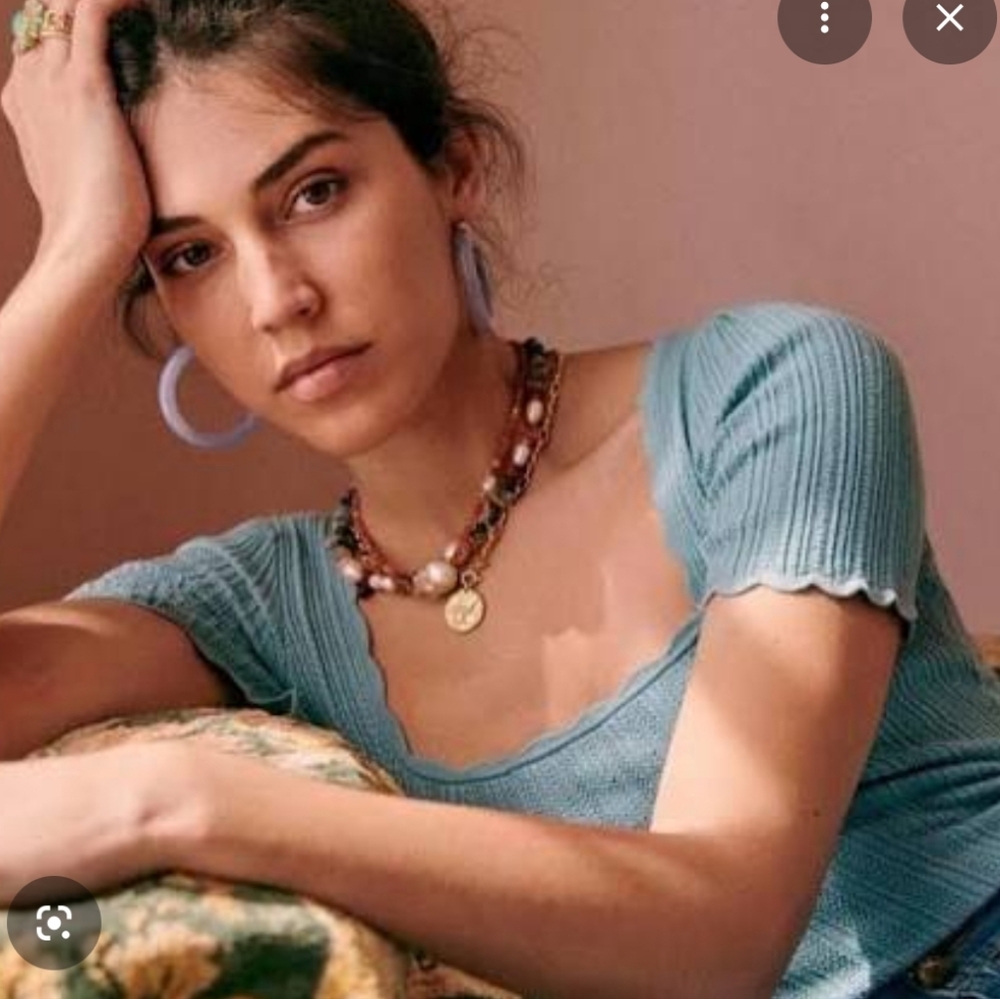 Sezane Anil Top